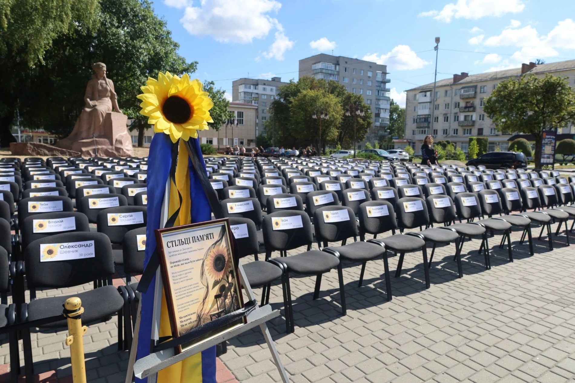 Біль і гордість громади: у Звягелі відкрили нові світлини полеглих воїнів та артлокацію