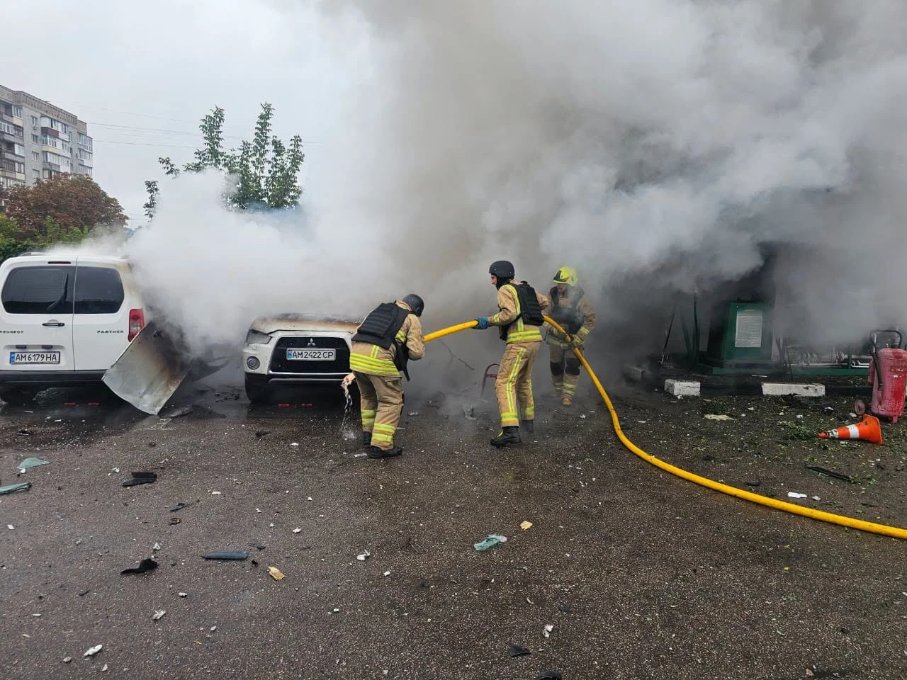 У передмісті Звягеля через атаку росіян 21 вересня постраждала автозаправка