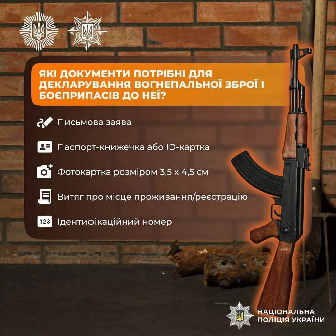 Декларування зброї у Звягелі: правила та документи