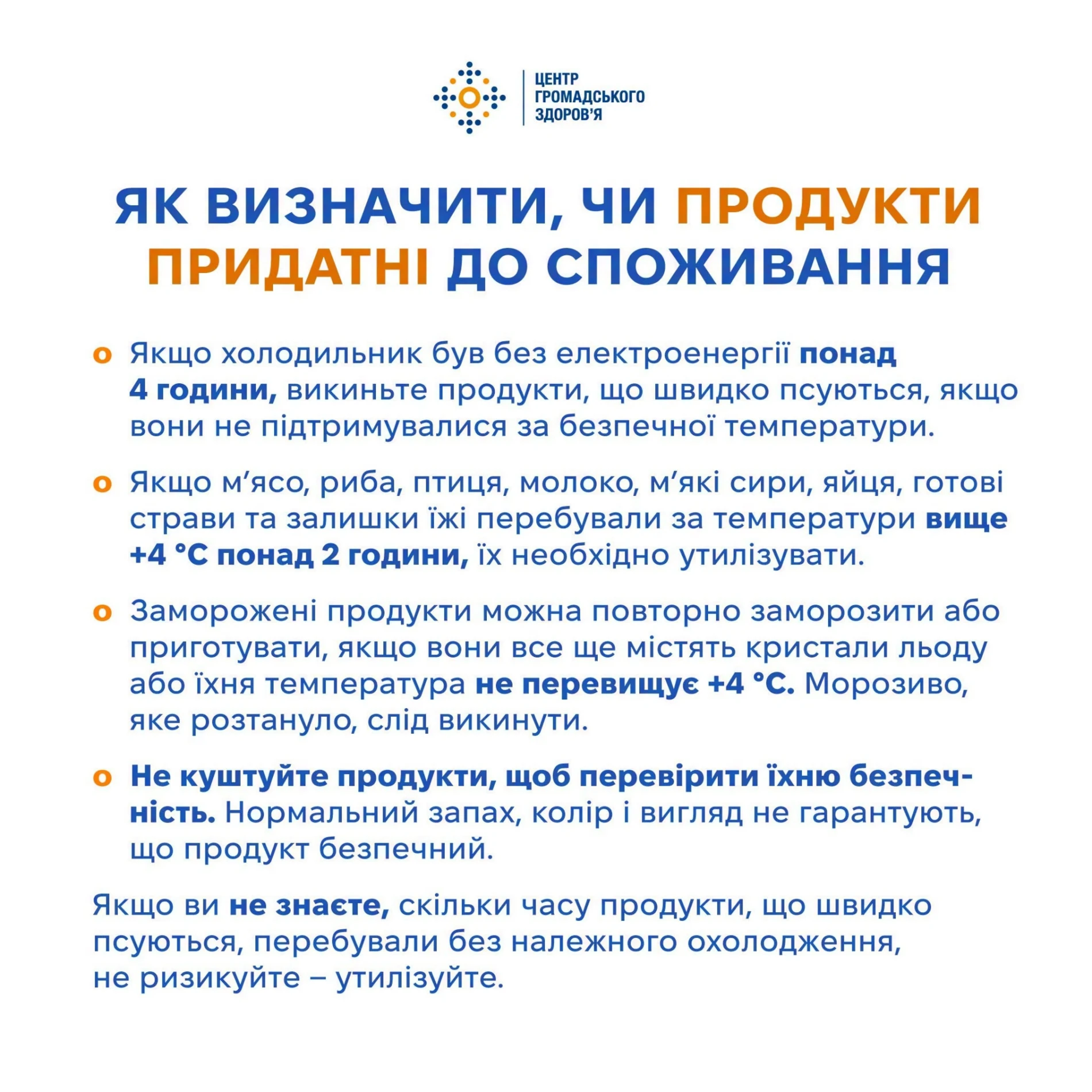4 години, 24 чи 48: що відбувається з їжею під час вимкнення світла