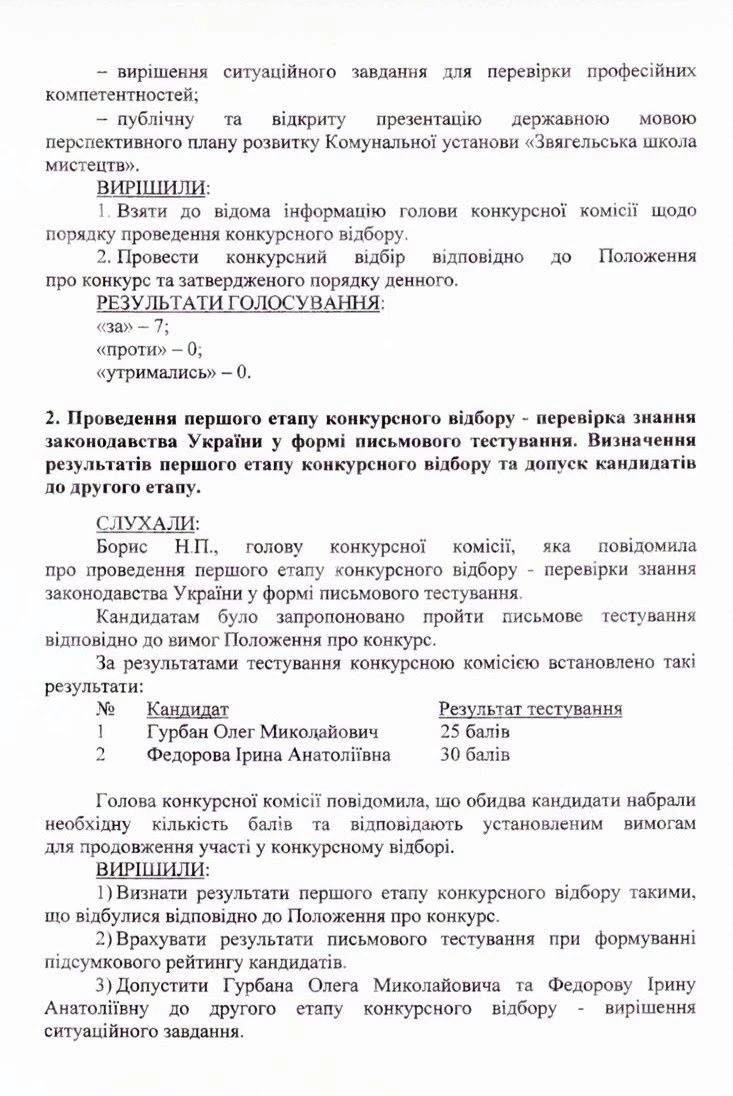 У звягельській Школі мистецтв новий керівник: хто переміг у конкурсному відборі