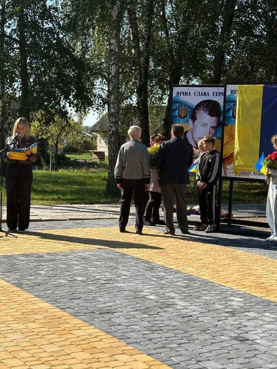 Сім життів: у селі Кам'яний Майдан з'явилася Алея пам'яті на честь полеглих Захисників