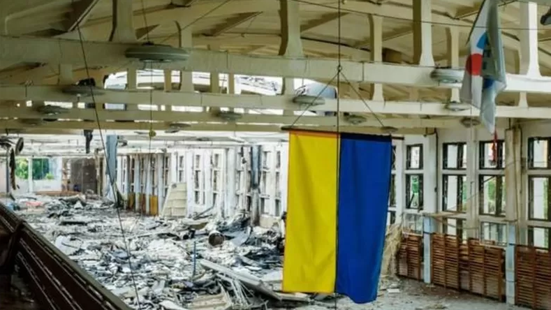 Росіяни зруйнували спорткомплекс Харківського політеху