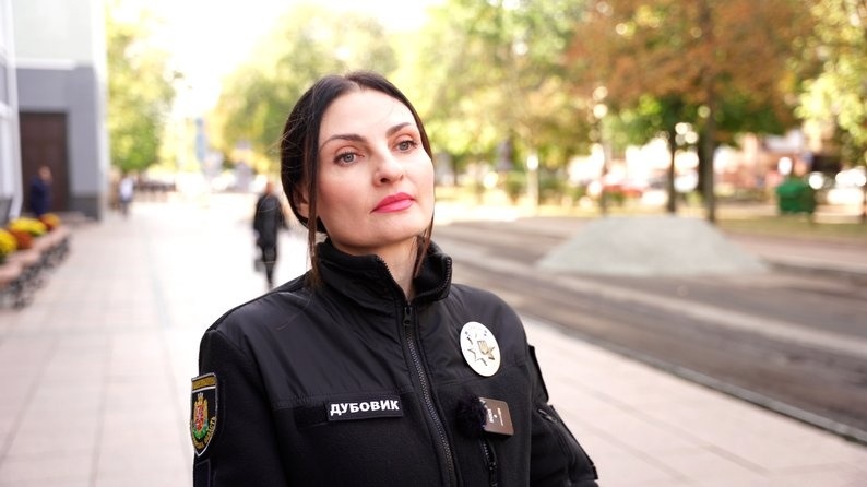 пресофіцерка Нацполіції області Вікторія Дубовик