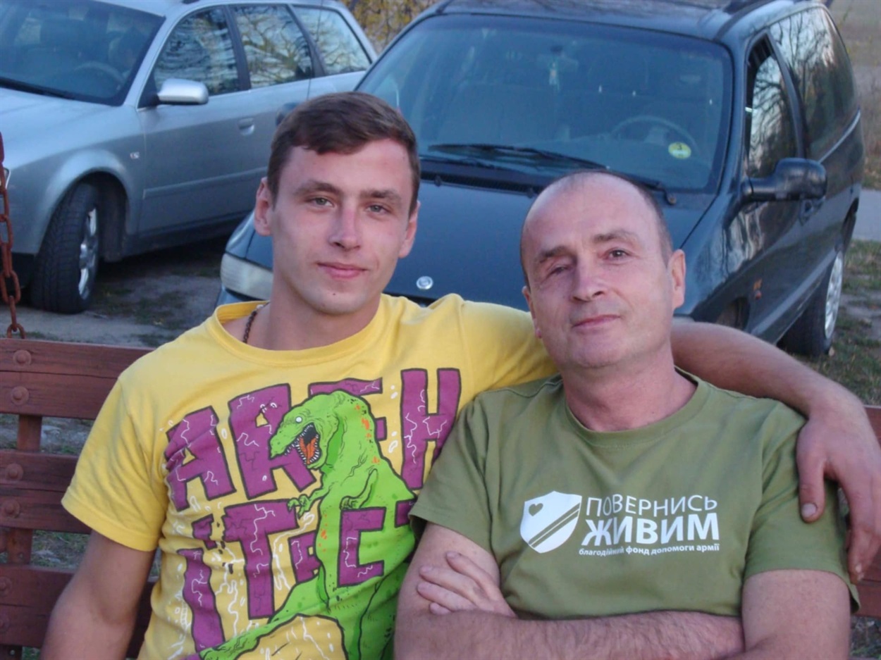 Сергій Горний з сином Кирилом