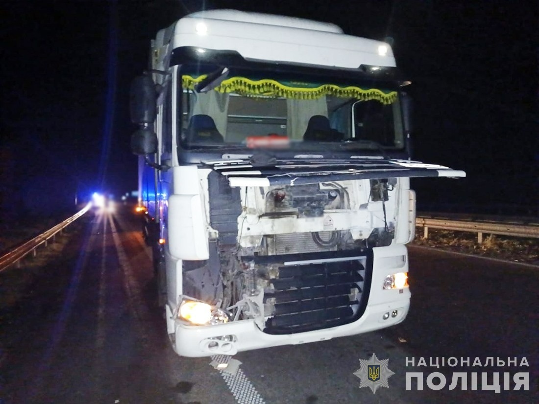 Фото місця ДТП на трасі Київ-Чоп, де сталася смертельна аварія у Звягельському районі