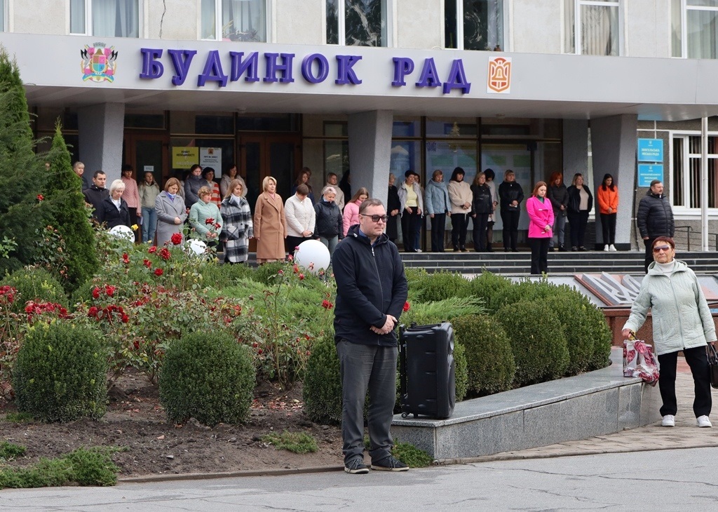 У Звягелі відзначення Дня захисників і захисниць України розпочалося хвилиною мовчання