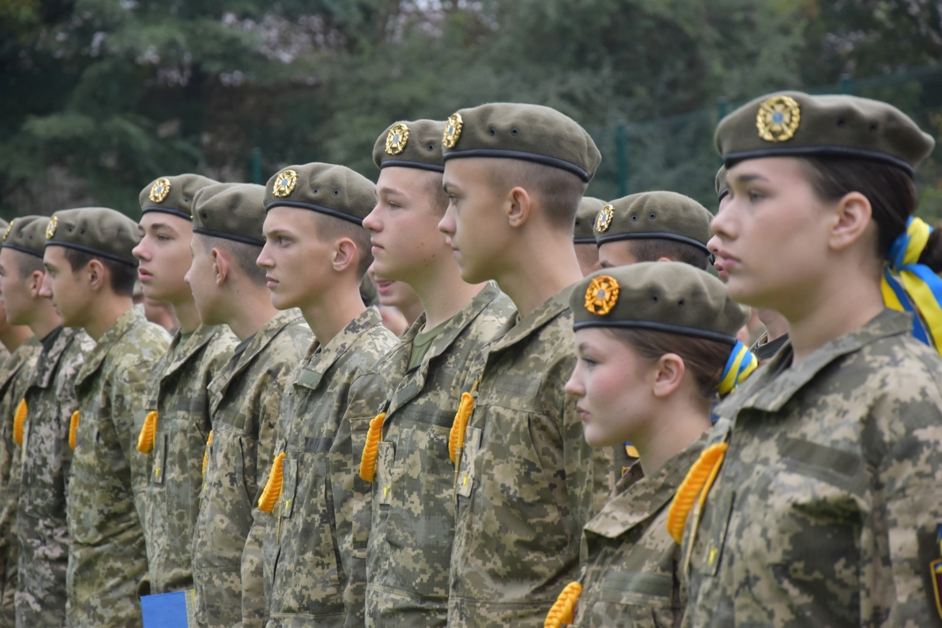 Новачки ліцею з посиленою військово-фізичною у Звягелі склали Клятву