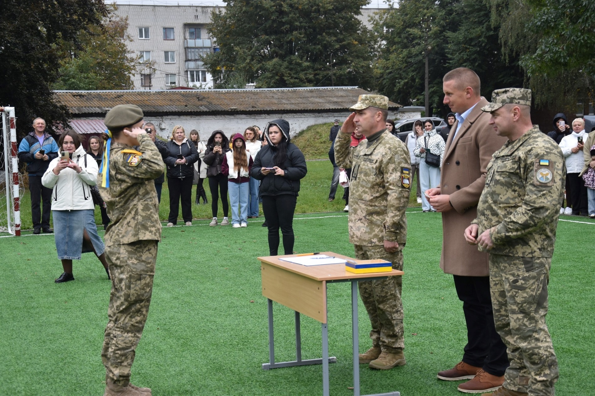 Новачки ліцею з посиленою військово-фізичною у Звягелі склали Клятву