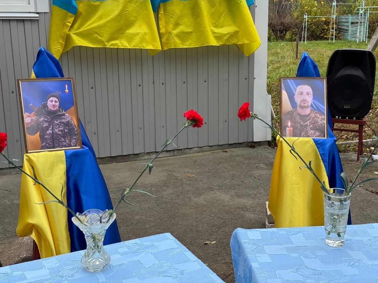 У Жолобному відкрили меморіальні дошки двом загиблим Захисникам – Сергію Шакурі та Максиму Ятлуку