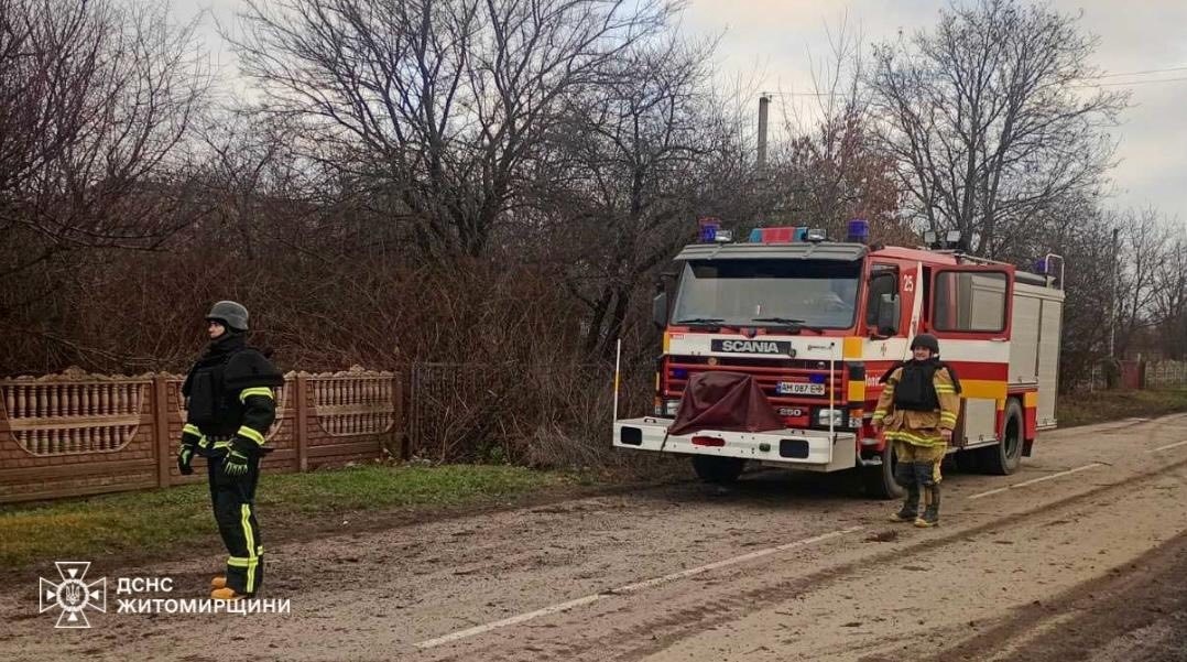 Російська повітряна атака на Житомирщину: пошкоджено п'ять приватних будинків