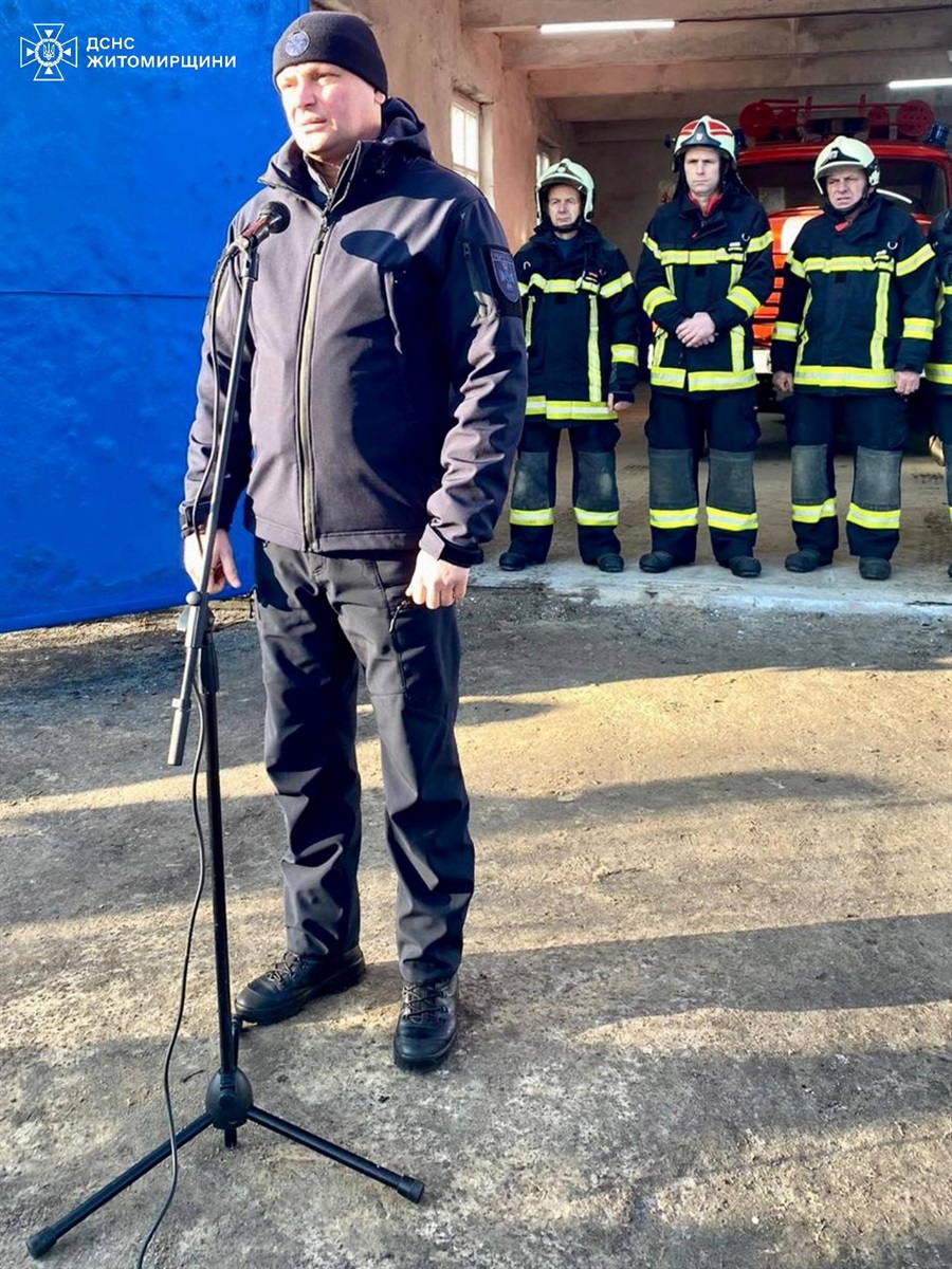 На Звягельщині відкрили добровільний пожежний підрозділ, який обслуговуватиме 15 населених пунктів