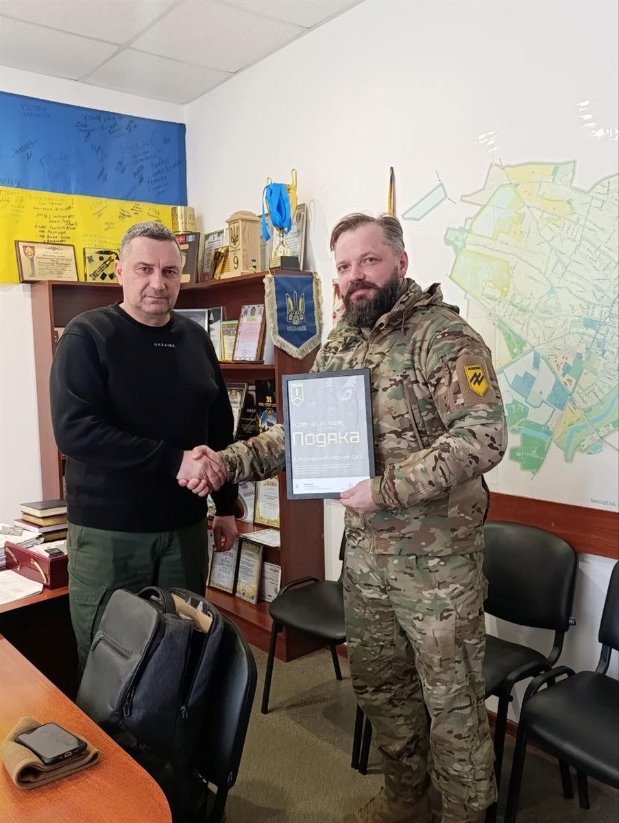 Громада на Звягельщині отримала подяку від легендарного 