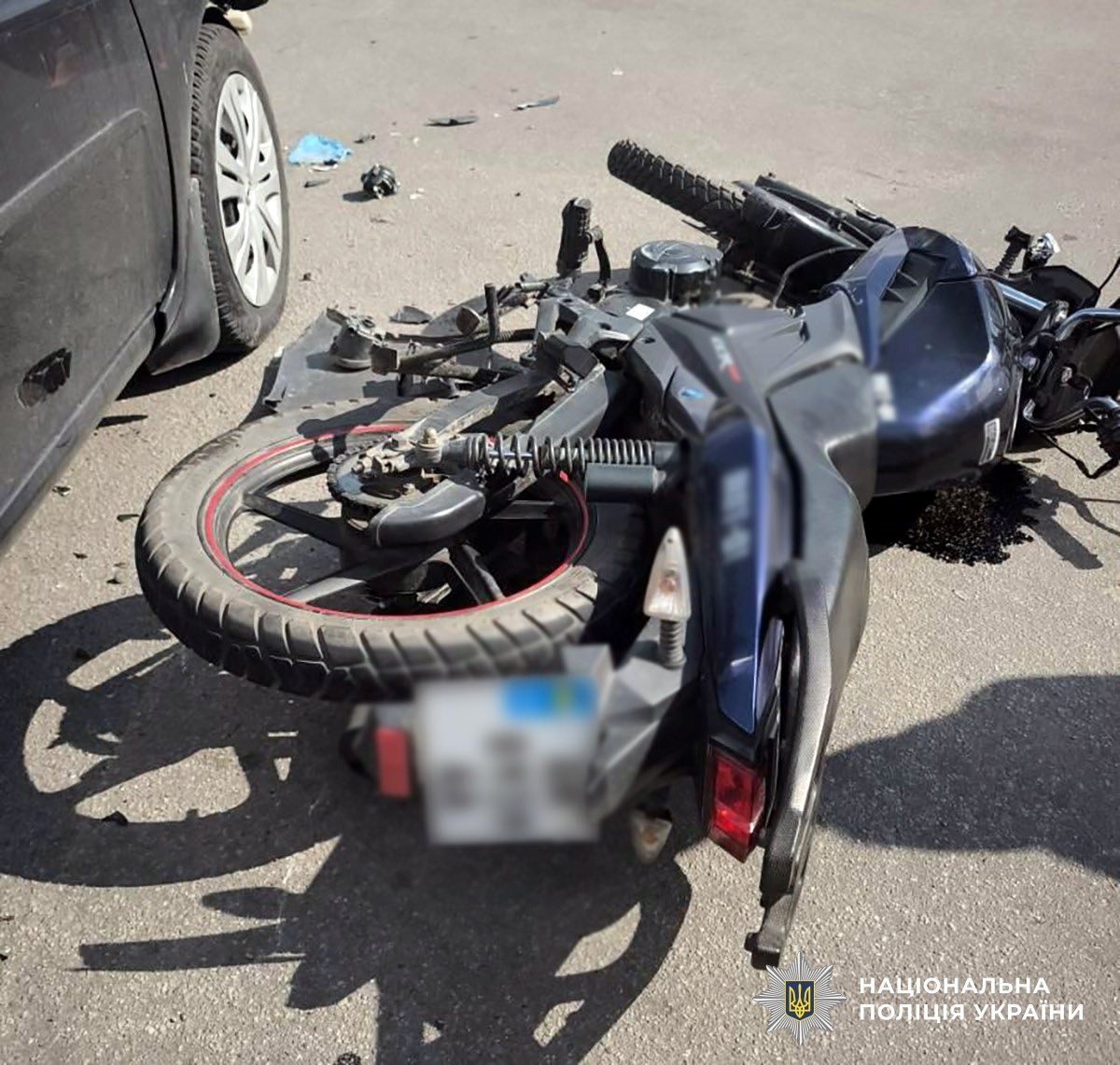 На Звягельщині зіткнулися автівка з мотоциклом – травмовані водій та пасажирка двоколісника