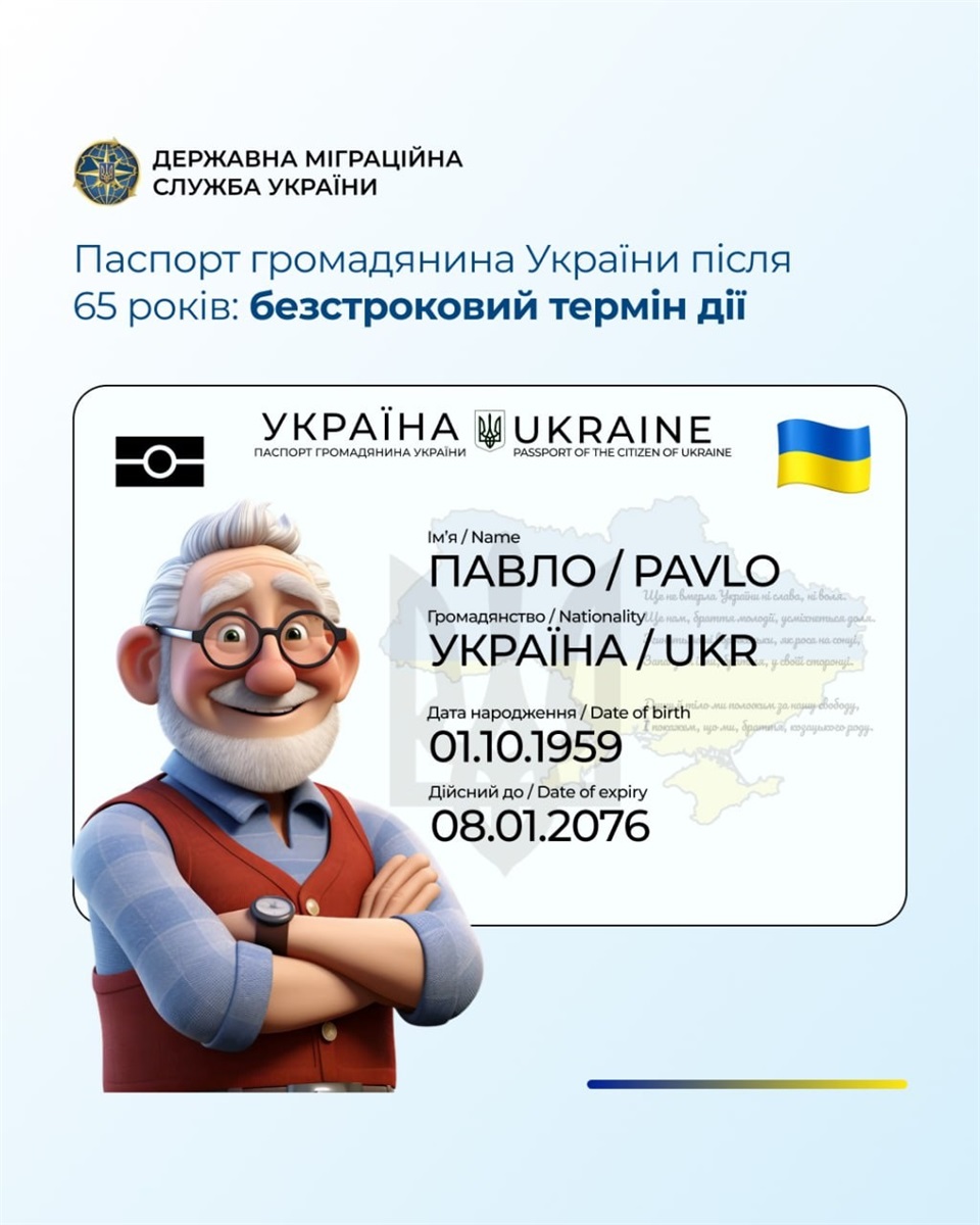 Паспорт громадянина України після 65 років: що варто знати