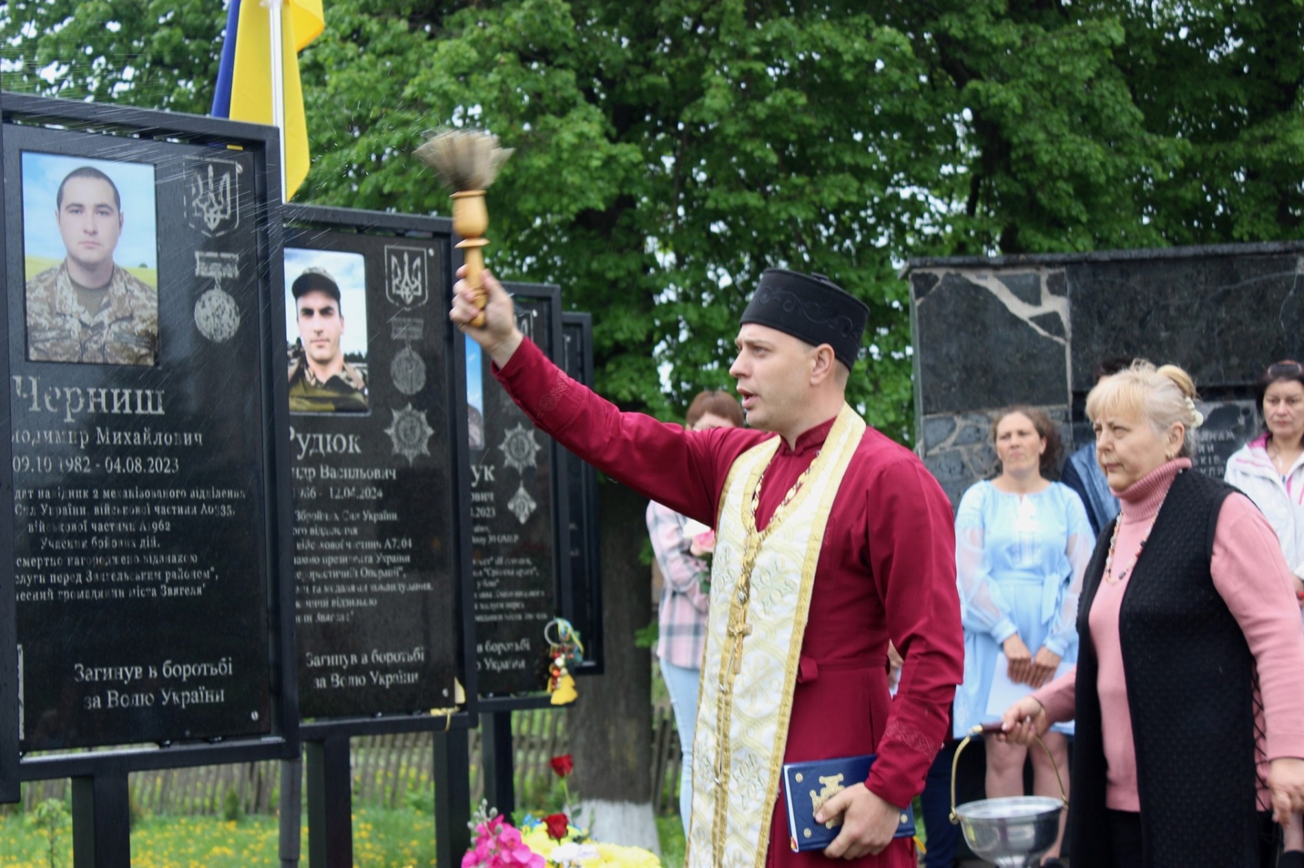 У Великому Молодькові відкрили меморіальні стели трьом полеглим Захисникам