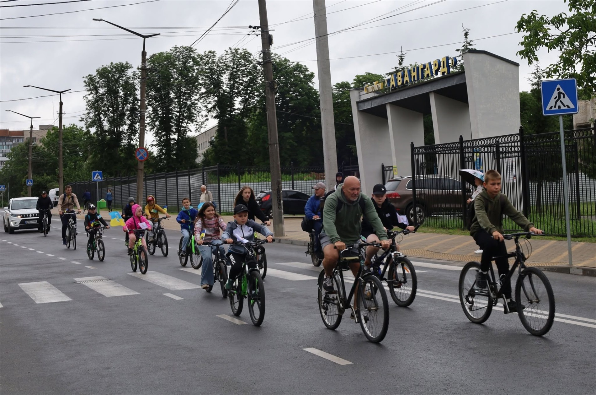 У Звягелі з нагоди Дня міста й річниці повернення історичної назви провели дитячий велопробіг