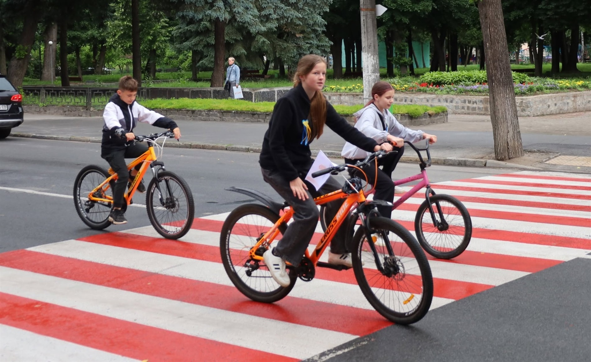 У Звягелі з нагоди Дня міста й річниці повернення історичної назви провели дитячий велопробіг