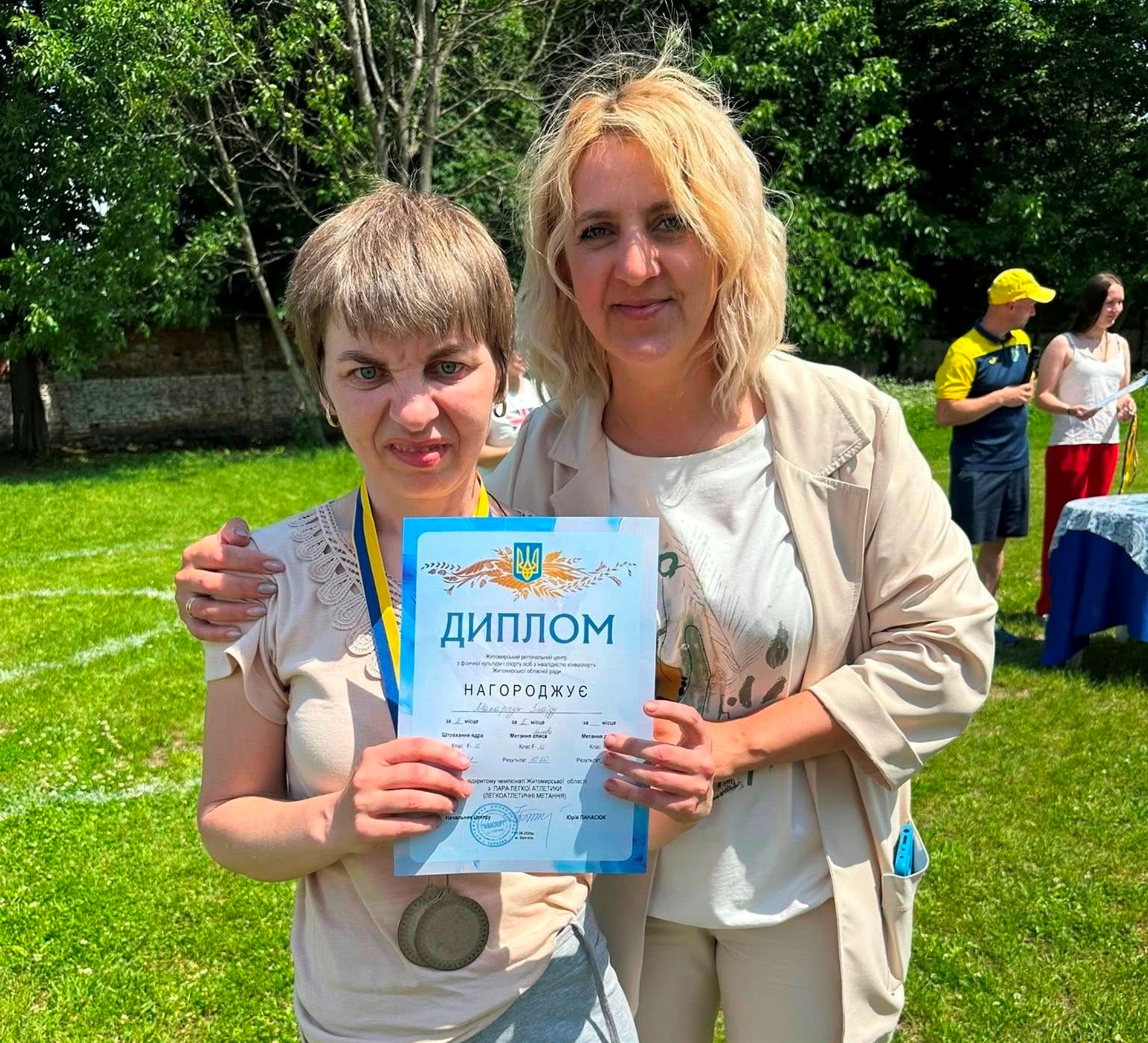 Чемпіонат області з пара легкої атлетики у Звягелі: спортсмени змагалися у метаннях
