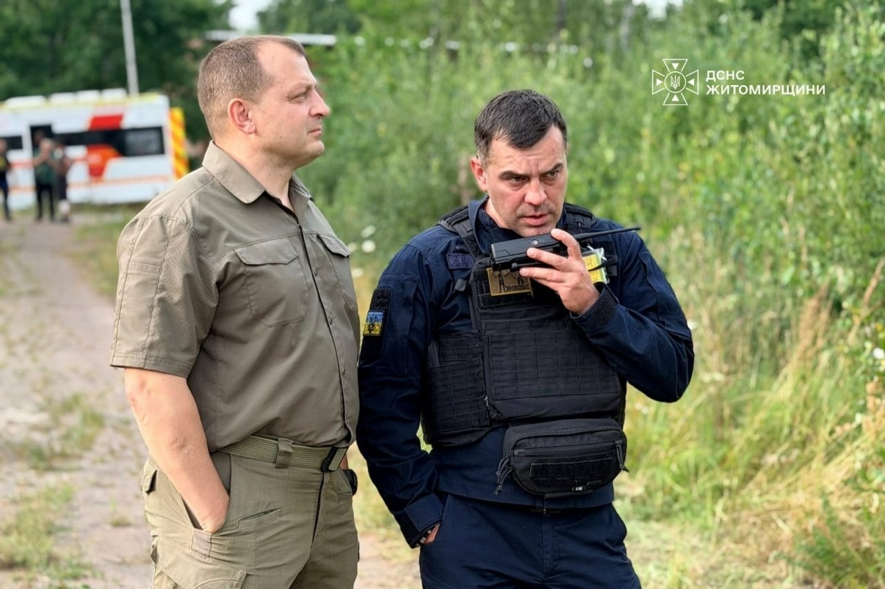 У Житомирі загасили пожежу після російського удару